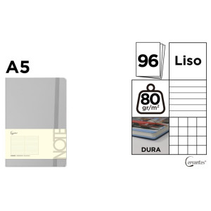 Бележник А5, сив