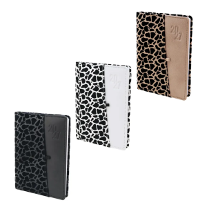 Бележник с дати 14х20 Leopard, с джоб за GSM и химикалка, 168 л.