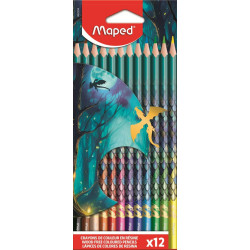 Цветни моливи Maped Dragon - 12 цвята