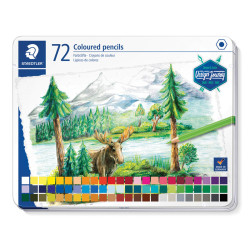 Цветни моливи Staedtler Design Journey, 72 цвята в метална кутия