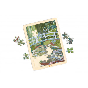 Дървен пъзел, Hape, The Met, Градина с водни лилии, Моне, 49 части