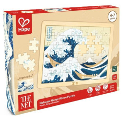 Дървен пъзел Hape International The Met - Голямата вълна от Хокусай, 49 части