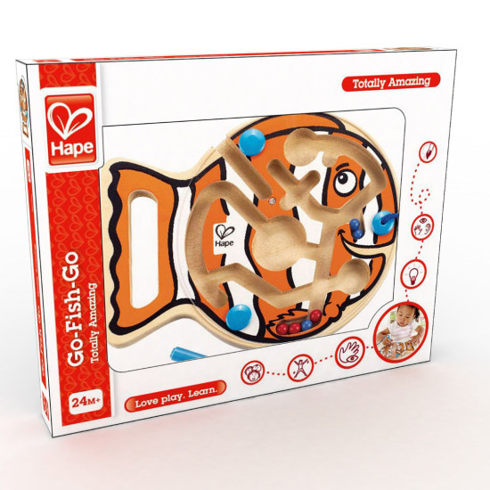 Дървена игра Hape - Риба |