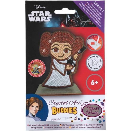Диамантена фигурка Craft Buddy - Принцеса Лея |
