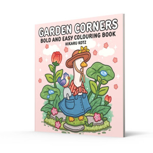 Garden Corners: Bold and Easy Colouring Book