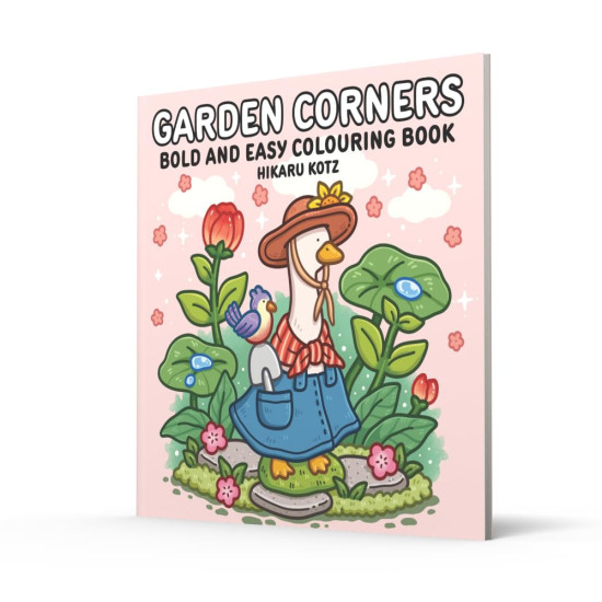 Garden Corners: Bold and Easy Colouring Book | Хикару Коц