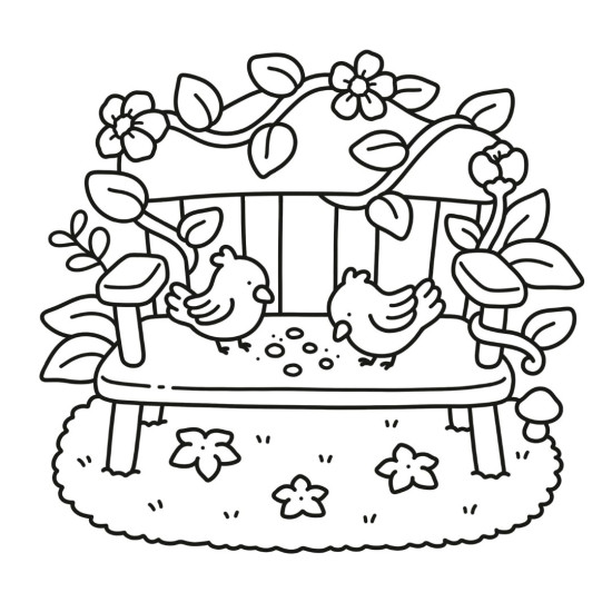 Garden Corners: Bold and Easy Colouring Book | Хикару Коц