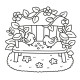 Garden Corners: Bold and Easy Colouring Book | Хикару Коц