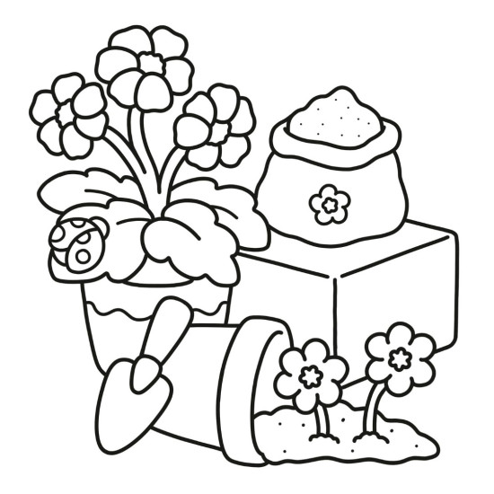Garden Corners: Bold and Easy Colouring Book | Хикару Коц