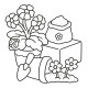 Garden Corners: Bold and Easy Colouring Book | Хикару Коц