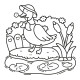 Garden Corners: Bold and Easy Colouring Book | Хикару Коц