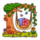 Garden Corners: Bold and Easy Colouring Book | Хикару Коц