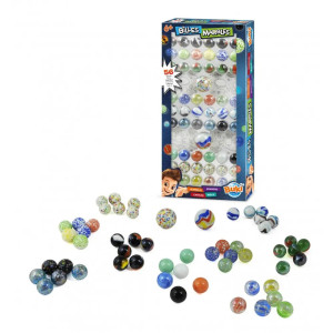 Игра с мраморни топчета Buki Construction - 56 топчета