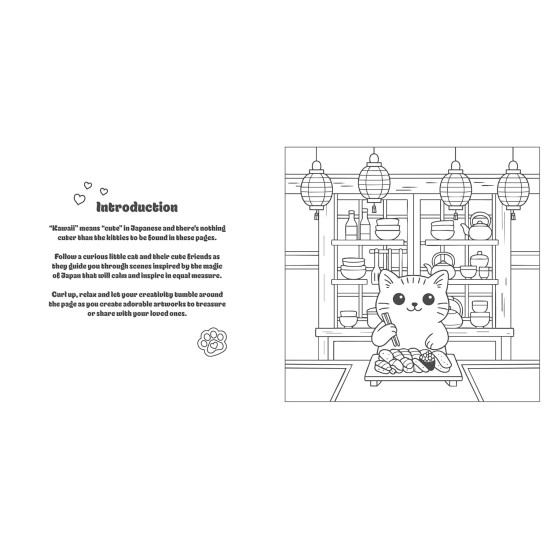 Ja-Purr-Nese Cats: A Cozy, Cute Kitty Coloring Book | Емануела Карлети