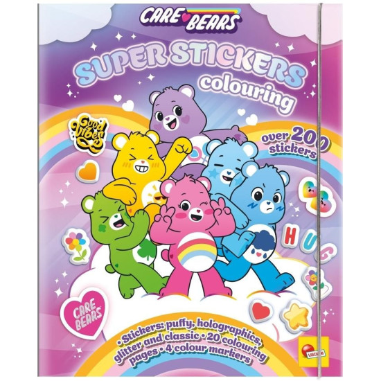 Книжка за оцветяване Lisciani Care Bears - Със стикери | За детето