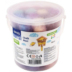 Комплект цветни тебешири Spree Art - Maxi, 12 броя