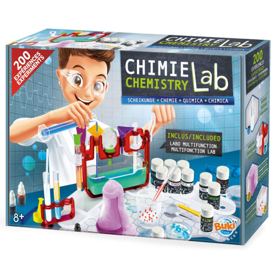 Комплект химическа лаборатория Buki Sciences - 200 експеримента | Игри и играчки