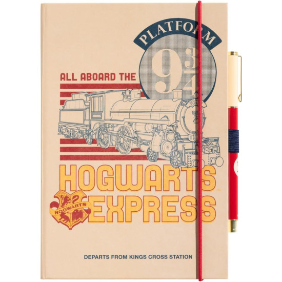 Комплект тефтер с химикалка Erik Movies: Harry Potter - Platform 9 3/4, формат A5 | Тефтери, бележници и планери