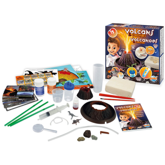 Комплект за експерименти Buki Sciences - Вулкани и динозаври | Игри и играчки