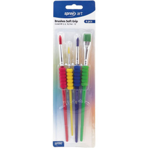 Комплект за рисуване Spree Art - Soft Grip, 4 броя
