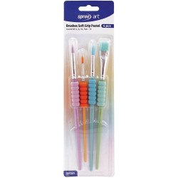 Комплект за рисуване Spree Art - Soft Grip Pastel, 4 броя