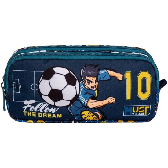 Несесер с два ципа Football, 21x6x9 | Must
