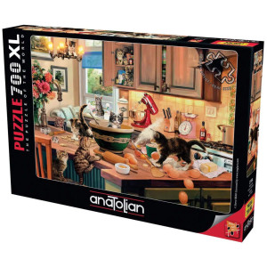 Пъзел Anatolian от 700 XL части - Котета в кухнята