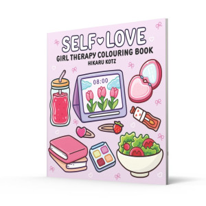Self-Love: Girl Therapy Colouring Book
