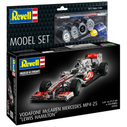 Сглобяем модел Revell Съвременни: Автомобили - McLaren Mercedes MP4-25 "Lewis Hamilton" (с включени аксесоари)