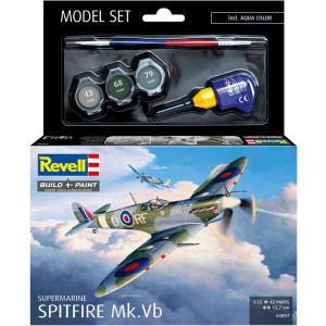 Сглобяем модел Revell Военни: Самолети - Supermarine Spitfire Mk.Vb (с включени аксесоари)