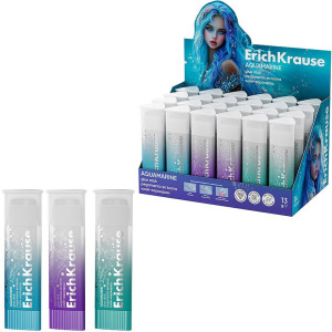 Сухо лепило Erich Krause Aquamarine - 13 g, асортимент