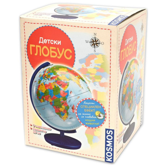 Светещ глобус Thames & Kosmos - политическа карта, 26 cm | За детето
