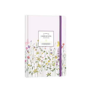 Тефтер Victoria's Journals Florals - Светлолиав, твърда корица, на точки, A5