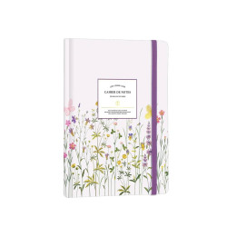 Тефтер Victoria's Journals Florals - Светлолиав, твърда корица, на точки, A5
