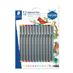 Тънкописец Staedtler Pigment Liner 308, 12 цвята