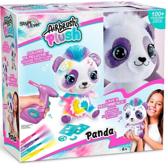 Творчески комплект Canal Toys - Плюшена играчка за оцветяване, Сладка панда | Творчески комплекти