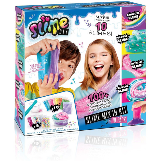Творчески комплект Canal Toys - So Slime, Направи си слайм, 10 цвята | Творчески комплекти