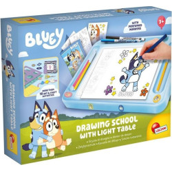 Творчески комплект Lisciani Bluey - Училище за рисуване + LED дъска