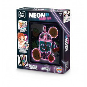 Творчески комплект Buki Neon Bubble Tea – неонова рамка за декорация на стая