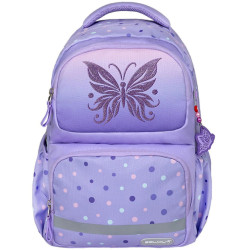 Ученическа раница Belmil - Purple Dots Butterfly, 1 отделение