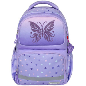 Ученическа раница Belmil - Purple Dots Butterfly, 1 отделение