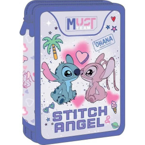 Ученически несеср, троен зареден Stitch Angel Ohana
