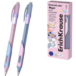 Изтриваема гел химикалка Erich Krause ErgoLine - Milky, 0.5 mm, асортимент