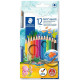 Акварелни моливи Staedtler Noris Aquarell 144 - 12 цвята, с четка