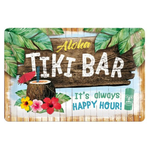 Метална табела Tiki Bar