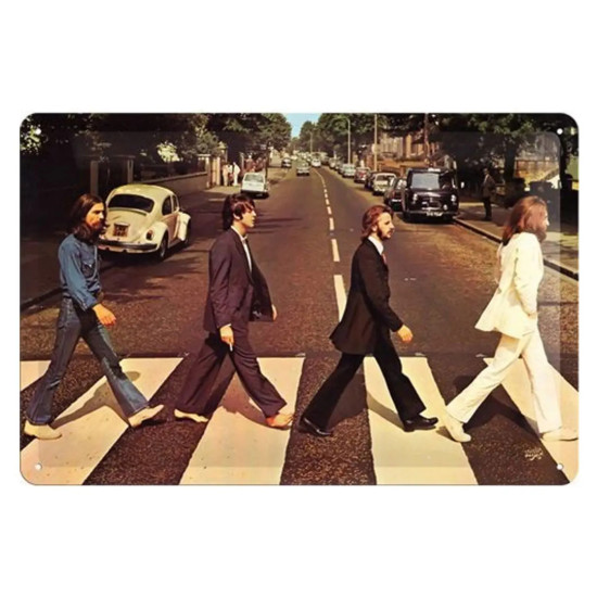 Метална табелка Nostalgic Art - The Beatles Abbey Road