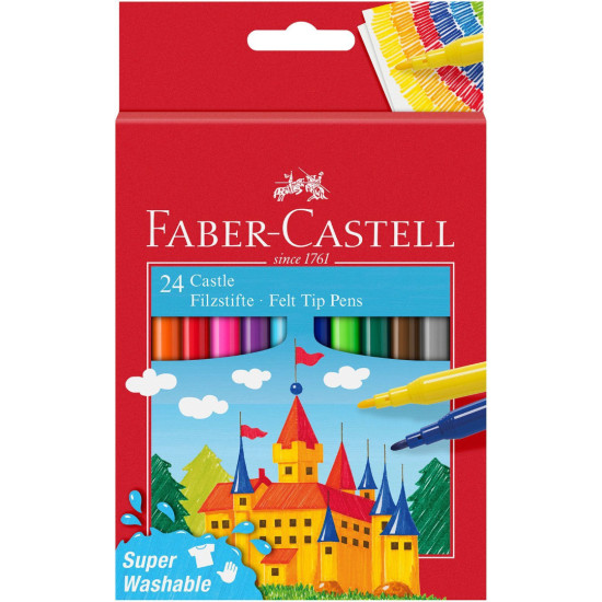 Флумастери Faber-Castell - 24 цвята