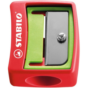Комплект цветни моливи Stabilo Woody 3 in 1 - 6 пастелни цвята, с острилка
