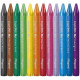 Комплект восъчни пастели Maped Color Peps, 12 цвята