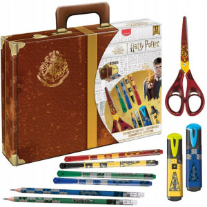 Комплект за рисуване Maped Harry Potter - 13 части, куфарче